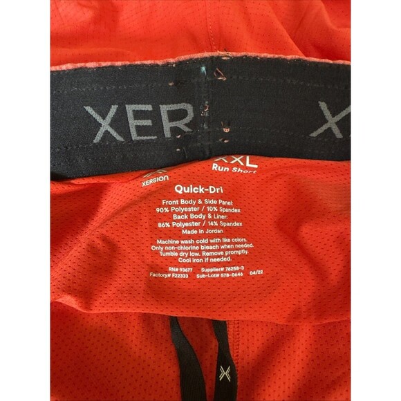 Xersion Regular Fit Men’s Basketball Shorts Size 2X  New NWT Red Drawstring - Picture 6 of 6